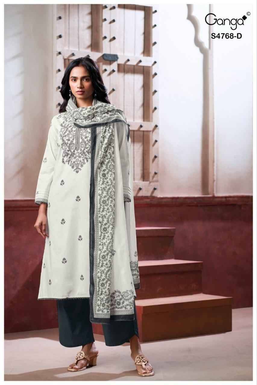 GRISHMA 4768 Series By Ganga Fashion Beautiful Festive Suits Stylish Colorful Fancy Casual Wear & Ethnic Wear PREMIUM COTTON Dresses At Wholesale Price